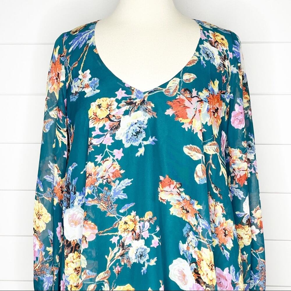 Show Me Your Mumu Donna Michelle Floral Tunic Dress Rosieo & Juliet Small - Picture 3 of 10
